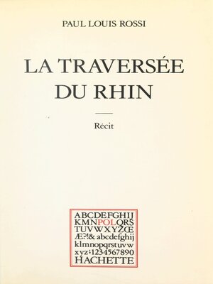 cover image of La traversée du Rhin